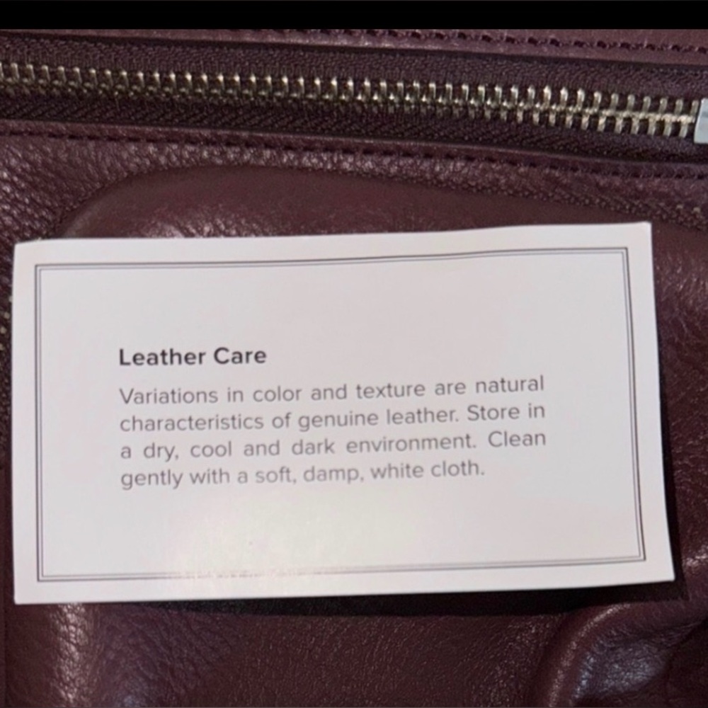 Vera Bradley Chocolate Leather Backpack - Picture 6 of 6